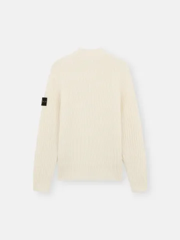 Natural White Stone Island Sweater