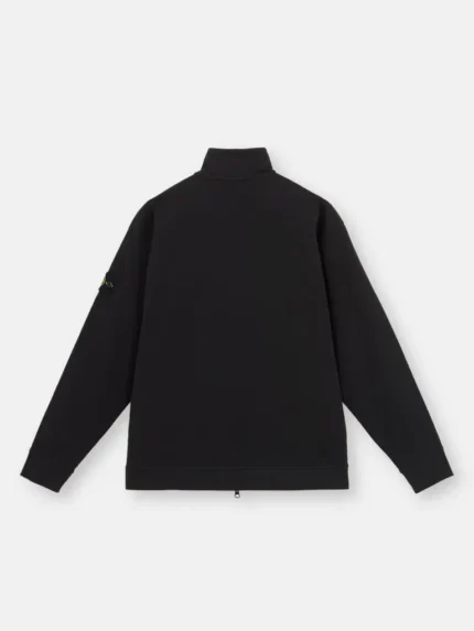 Stone Island Full Zipper Black Sweatshirt