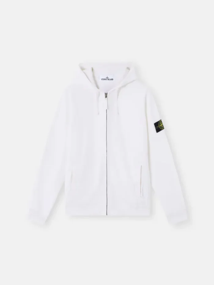 Stone Island White Hoodie