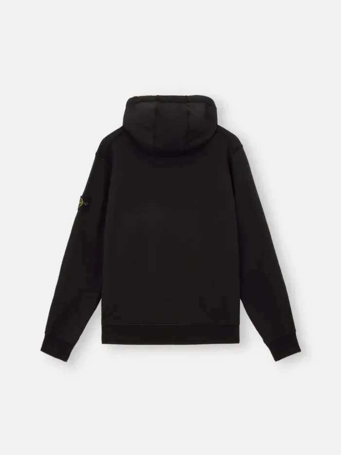 Stone Island Full Zipper Black Hoodie