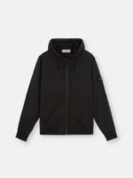 Stone Island Full Zipper Black Hoodie