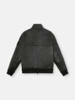 Black Biker Jacket with Memory Features