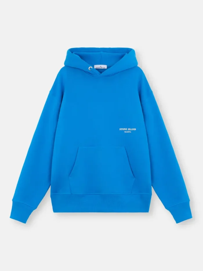 Bright Blue Stone Island Hoodie