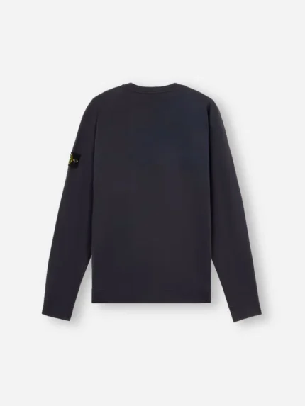 Navy Blue Stone Island Crewneck Sweatshirt