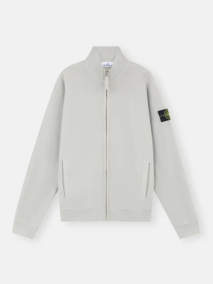 Stone Island Gray Zipper Sweatshirt