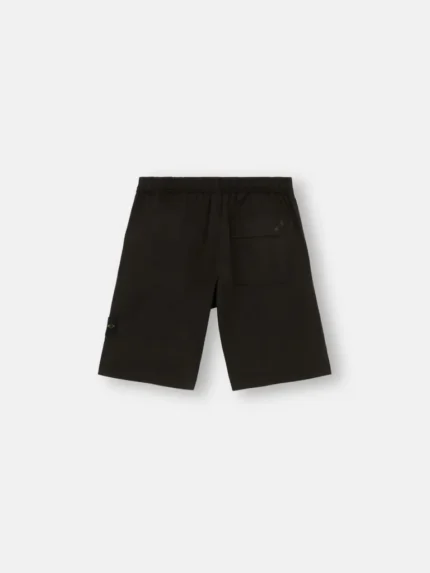 Stone Island Logo Black Cargo Shorts