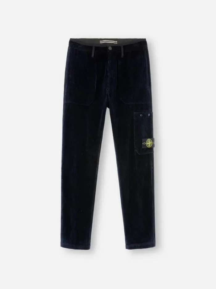 Stone Island Logo Blue Cargo pants