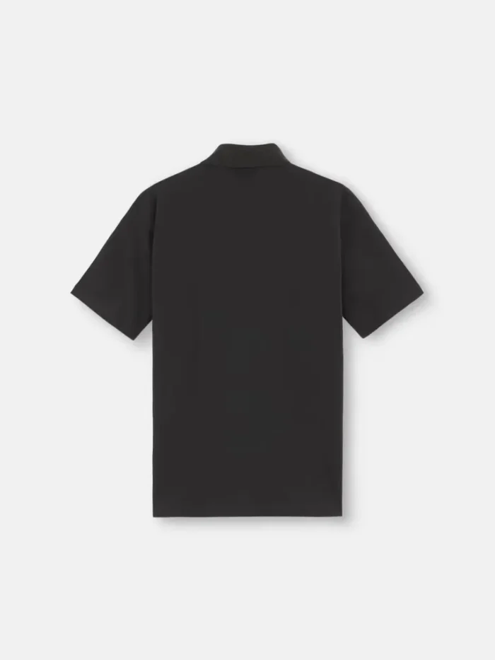 Stone Island Ribbed Collar Black T-shirt